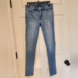 A&F Medium Wash Skinny Jeans, Size 2 Long